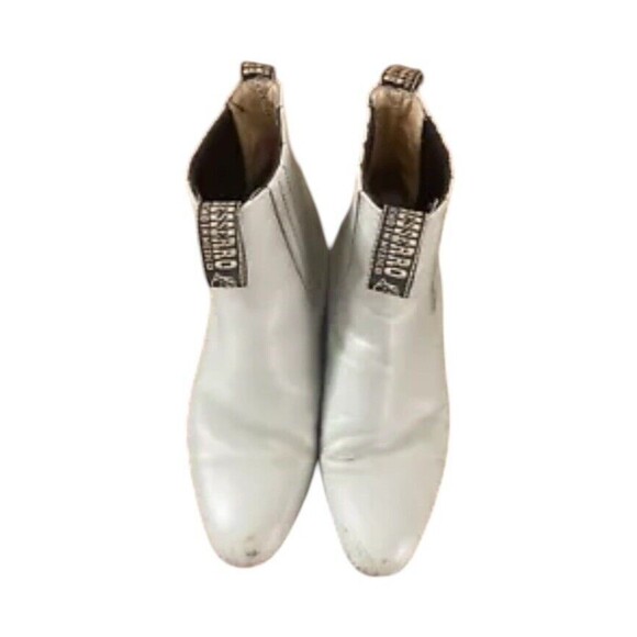 El Besserro Botin Charro Chelsea Boot Men's US 9.5 White Leathe Round Toe Boots - Picture 3 of 11